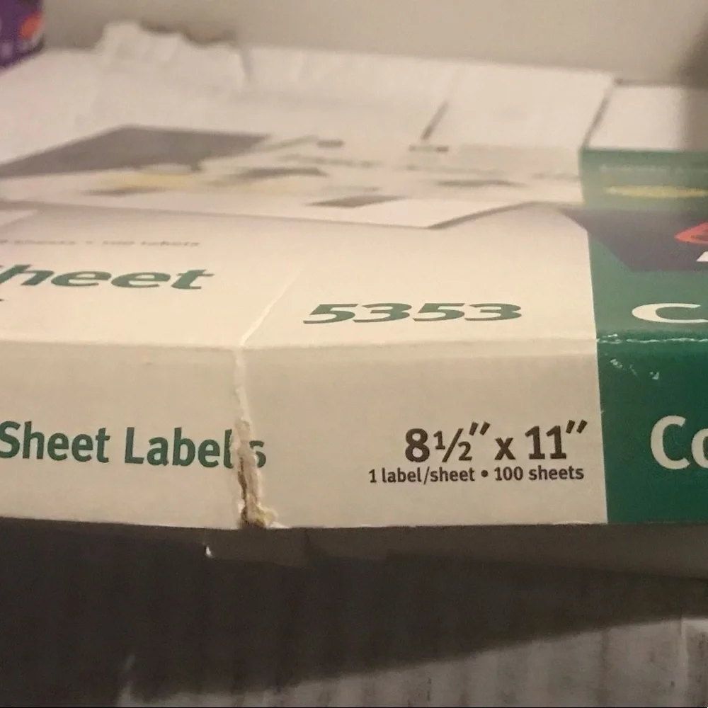 Avery Copier Mailing Label - AVERY 5353 8.5